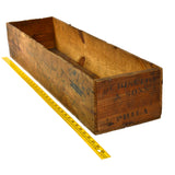 Antique H. DISSTON & SONS SHIPPING CRATE/BOX So Rare! "1/2 DOZEN 206 WOOD SAWS"