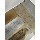 Antique CRONITE ENGRAVING FONT PLATE Lot of 10; ENGRAVER / PANTOGRAPH Plates