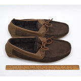 Worn Once UGG BYRON LEATHER SLIPPERS #5102 Cappuccino INDOOR/OUTDOOR Men's Sz: 7