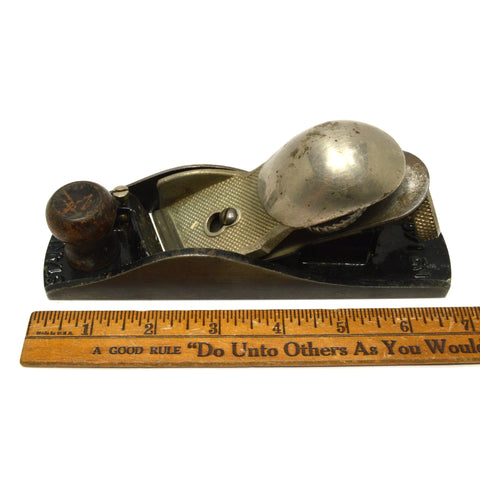 Vintage STANLEY No. 140 RABBET & KNUCKLE PLANE 7" Smooth SKEWED BLADE c.1935-43