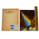 Antique SALESMAN SAMPLE(?) Painted Tile/Panel "COLUMBIAN ART METAL WORKS" (1of8)