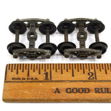 Vtg ATHEARN BETTENDORF HO FREIGHT TRUCKS Lot of 20 Pairs! 11.5 METAL 8.5 Plastic