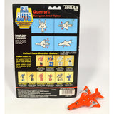 Vintage TONKA GOBOTS "GUNNYR" #71 Renegade Robot JET FIGHTER PLANE w/ CARD-BACK!