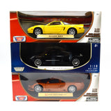Lot of 3! MOTOR MAX DIECAST CARS 1:18 Scale ACURA NSX Me Four Twelve & SALEEN S7
