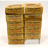 Vintage FRUIT CANNING SEALS Lot of 144 TOPSEAL MASON JAR RINGS! (12) Boxes of 12