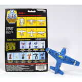 Vintage TONKA GOBOTS "ACE" #67 Guardian Robot MUSTANG FIGHTER JET w/ CARD-BACK!