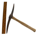 Vintage HAND-HELD ROCK PICK Prospecting/Miners Axe UNUSUAL OPPOSING CURVES Rare!