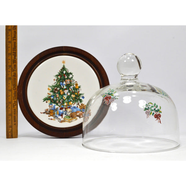 Vintage CERNO 'CHRISTMAS TREE' Prototype DOMED/COVERED CHEESE DISH 1 of just 4!