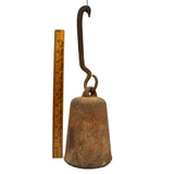 Antique HUGE CAST IRON 16 LB WEIGHT w/ ORIGINAL HOOK for Steelyard Beam Scale?