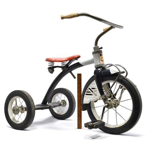 Vintage "AMF JUNIOR TOY CORP. TRIKES & BIKES" Rare Tricycle c.1950's BLACK & RED