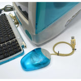 Vintage APPLE iMAC M5521 COMPUTER Blueberry + KEYBOARD & MOUSE! 400MHz 512K 10GB