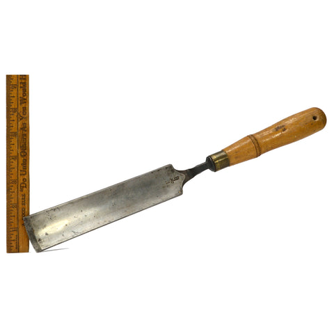 Antique BUCK BROTHERS/BROS. "CRANK-NECK" GOUGE 1-1/2" Slice Chisel w/ BUCK LOGO