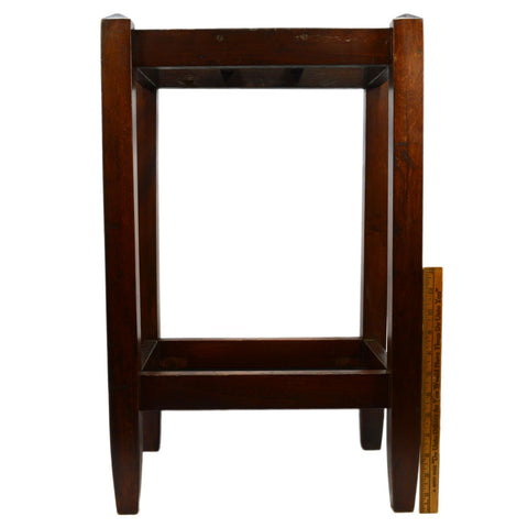 Antique MAHOGANY UMBRELLA RACK Wood Cane Stand w/ Tray ARTS & CRAFTS Entry Foyer