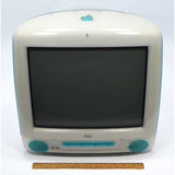 Vintage APPLE iMAC M5521 COMPUTER Blueberry + KEYBOARD & MOUSE! 400MHz 512K 10GB