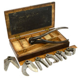 Antique CURRIER-KOETH'S KOMBINATION KIT (KKK) Oak Box! INTERCHANGEABLE TOOL KIT