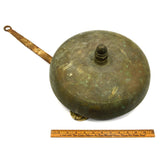Vintage BOXING RING BELL Huge, 13" BRASS & IRON Wood Mounted *NEEDS NEW SPRINGS*
