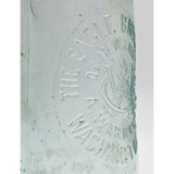 Antique GLASS BLOB-TOP BEER BOTTLE A. Warnken "EAGLE BREWING CO." Washington, NJ