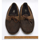 Worn Once UGG BYRON LEATHER SLIPPERS #5102 Cappuccino INDOOR/OUTDOOR Men's Sz: 7