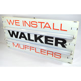c.1991 "WE INSTALL WALKER MUFFLERS" Double-Sided LIGHTED ADVERTISING SIGN Works!