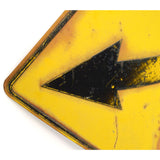 Vintage DOUBLE ARROW ROAD SIGN 24"x24" Left/Right Pointing Arrows AWESOME PATINA