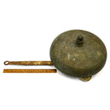 Vintage BOXING RING BELL Huge, 13" BRASS & IRON Wood Mounted *NEEDS NEW SPRINGS*