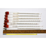 Vintage "SPECIFIC GRAVITY" & TEMP. THERMOMETER Lot/Set MOST BY PRINCO Lab Glass