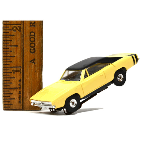 Vintage AURORA THUNDERJET SLOT CAR 68/69 Dodge CHARGER SUPER-BEE Yellow No. 1407
