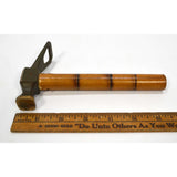 Vintage BRASS & FAUX BAMBOO MULTI-TOOL 3-Tools HAMMER, BOTTLE OPENER & CORKSCREW