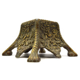 Antique SALVAGED BRASS PLINTH 3.5 lbs. Pedestal Base LAMP/CLOCK PART? Repurpose!