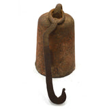 Antique HUGE CAST IRON 16 LB WEIGHT w/ ORIGINAL HOOK for Steelyard Beam Scale?