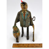 Antique MARX TIN TOY Mechanical "JOE PENNER & HIS DUCK" c.1930 "GOO-GOO" Walker!