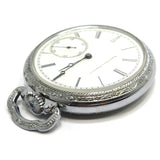 Antique ELGIN 1888 POCKET WATCH 15 Jewels, 16s, H3G31 in Open Face DEFIANCE CASE