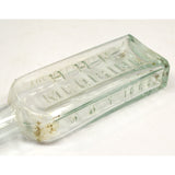 Antique VETERINARIAN BOTTLE "H.H.H. MEDICINE" Aqua 5-3/8" BIMAL Rare! "DDT 1868"