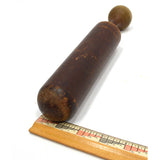 Antique SOLID WOOD PESTLE **ONLY** Odd Club FUNKY SHAPE Primitive WOODEN TOOL!