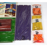 Vintage TINKER TOYS "GIANT ENGINEER" Set #155 in ORIGINAL TUBE w/ Instructions!