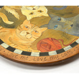 Rare! CATS & MOUSE THEME 'LAZY SUSAN' 20" Turntable by STICKS OBJECT ART, 2008