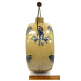 Antique STONEWARE WINE CANTEEN by WHITES POTTERY for "I.F& K WINES" c.1890 Rare!