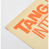 Vintage CYCLING EPHEMERA Poster "TANG-LUZERINE INTERNATIONAL BICYCLE RACE" Rare!