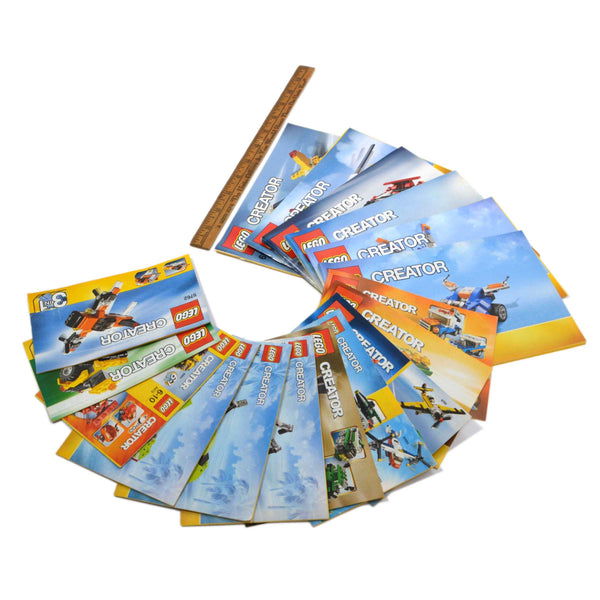 Pre-Owned LEGO BOOKLET LOT of 17 "CREATOR" Booklets INSTRUCTION MANUAL BOOKS