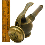 Antique BRASS WATER HOSE NOZZLE Unusual! GARDEN/LAWN Repurpose STEAMPUNK Alt Art