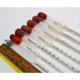 Vintage "SPECIFIC GRAVITY" & TEMP. THERMOMETER Lot/Set MOST BY PRINCO Lab Glass