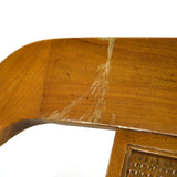 Vintage MID-CENTURY TOMLINSON "SOPHISTICATE" ARM CHAIR Walnut CURVED BACK Modern