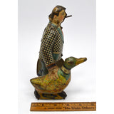 Antique MARX TIN TOY Mechanical "JOE PENNER & HIS DUCK" c.1930 "GOO-GOO" Walker!