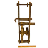 Vintage INDUSTRIAL HAND-CRANK GEAR PART 9" Cog Wheel STEAMPUNK Altered Art RARE