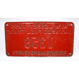 Vintage 1966 "COAL TRUCK" N.J LICENSE PLATE No. 1359 "WEIGHTS AND MEASURES" Rare