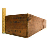Antique H. DISSTON & SONS SHIPPING CRATE/BOX So Rare! "1/2 DOZEN 206 WOOD SAWS"