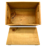 Vintage GRIZZLY BEER CRATE Canadian SLIDE-TOP WOOD BOX Rare IMPORTED FROM CANADA