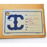 Antique SALESMAN SAMPLE(?) Painted Tile/Panel "COLUMBIAN ART METAL WORKS" (1of8)