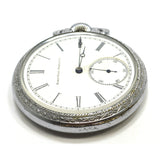 Antique ELGIN 1888 POCKET WATCH 15 Jewels, 16s, H3G31 in Open Face DEFIANCE CASE