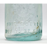 Antique GLASS BLOB-TOP BEER BOTTLE A. Warnken "EAGLE BREWING CO." Washington, NJ